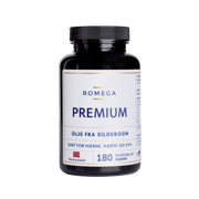 Romega Premium omega-3 kapsler i boks